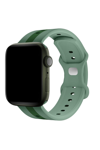 Apple Watch Uyumlu Dual Silikon Kordon Sage