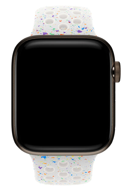 Apple Watch Uyumlu Silikon Delikli Spor Kordon Satin