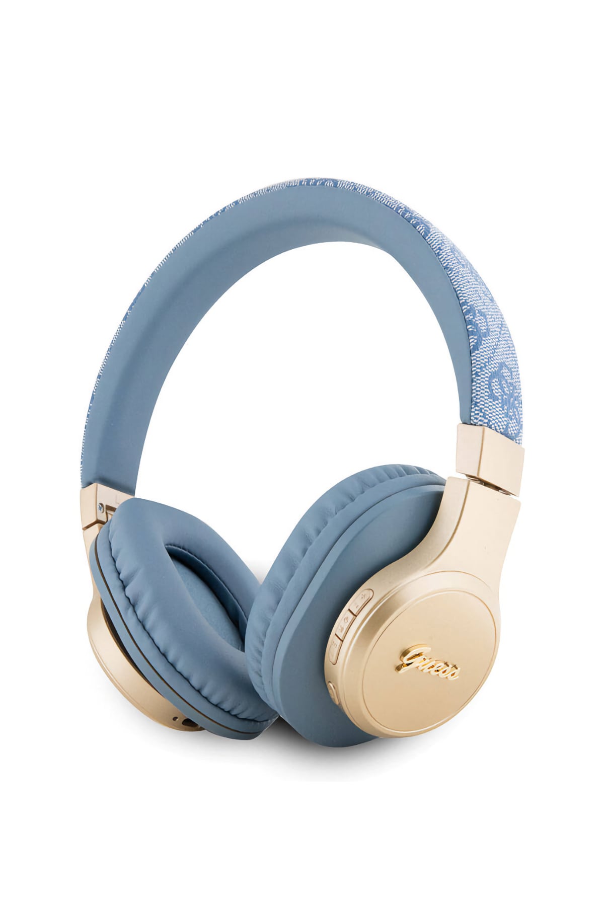 Guess Script Gold Kulak Üstü Bluetooth 5.3 Kulaklık Mavi