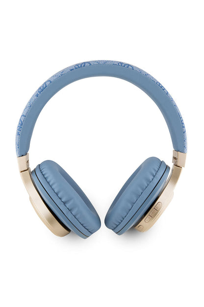 Guess Script Gold Kulak Üstü Bluetooth 5.3 Kulaklık Mavi