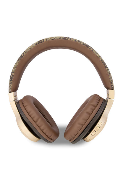 Guess Script Gold Kulak Üstü Bluetooth 5.3 Kulaklık Kahverengi