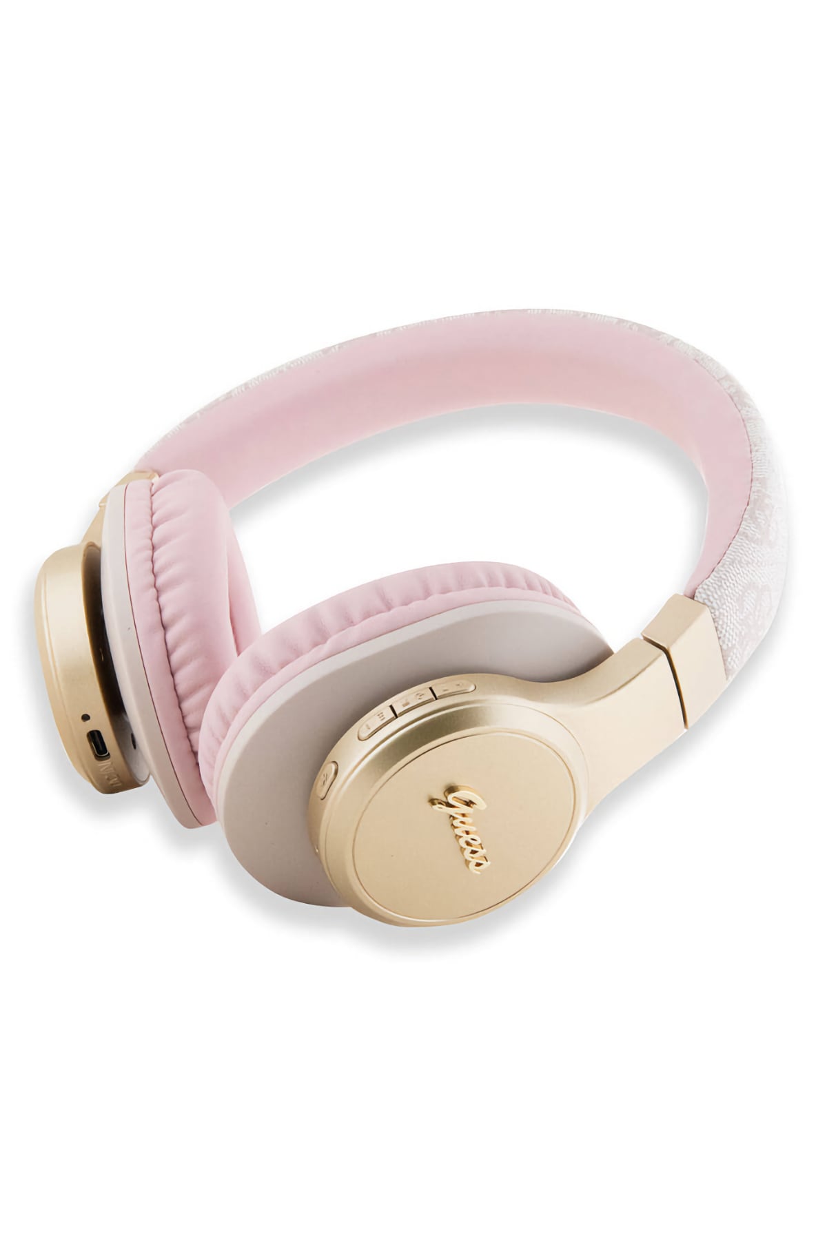 Guess Script Gold Kulak Üstü Bluetooth 5.3 Kulaklık Pembe