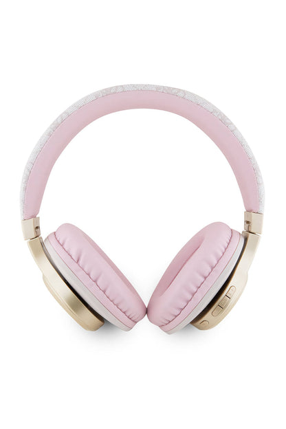 Guess Script Gold Kulak Üstü Bluetooth 5.3 Kulaklık Pembe