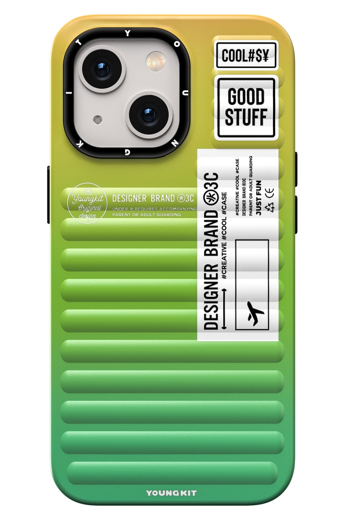 Youngkit Secret Color iPhone 13 Yeşil Kılıf