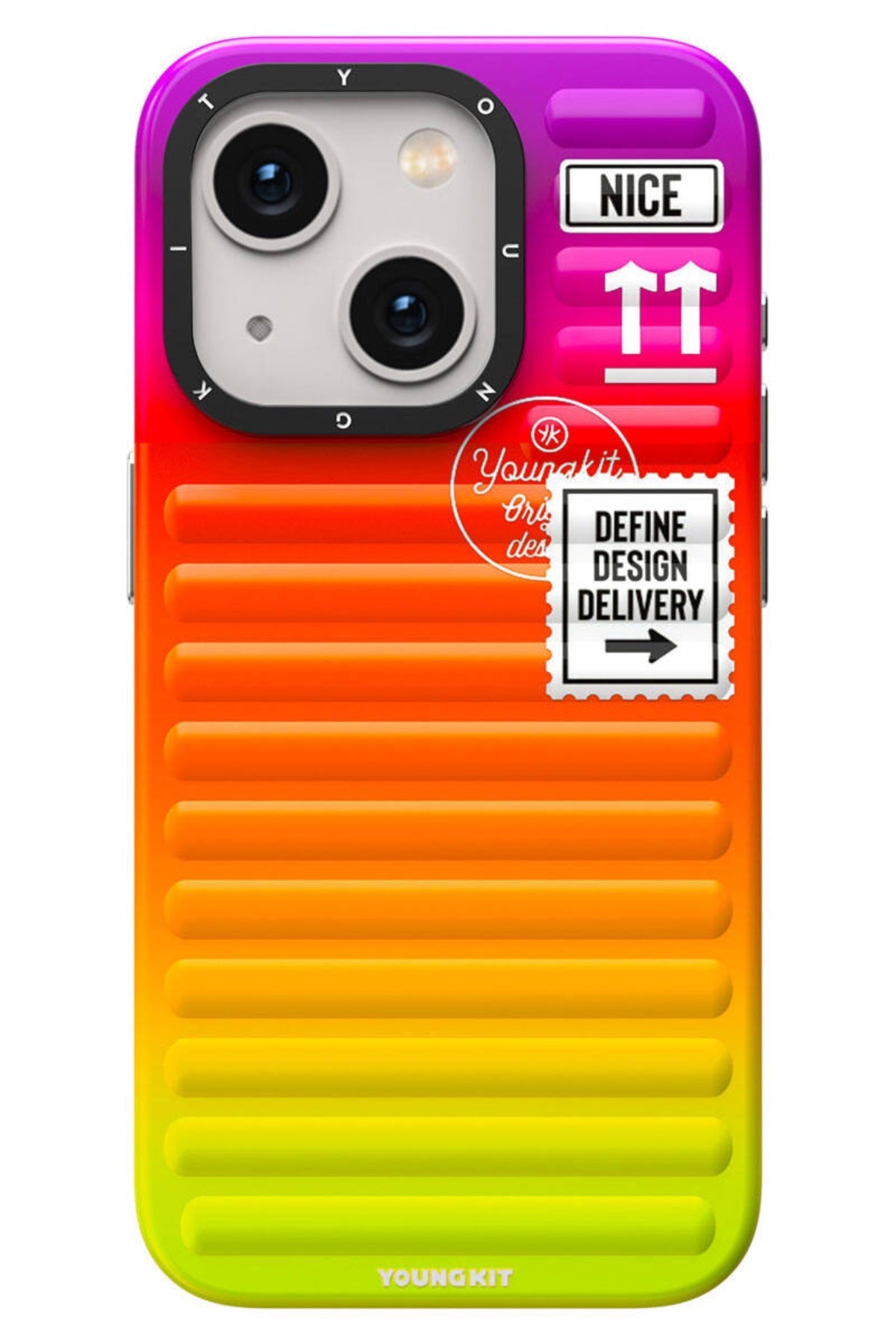 Youngkit Secret Color iPhone 15 Uyumlu Turuncu Kılıf