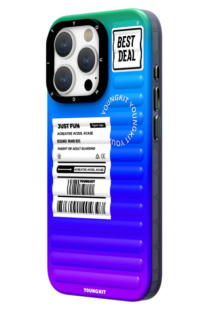 Youngkit Secret Color iPhone 15 Pro Uyumlu Mavi Kılıf