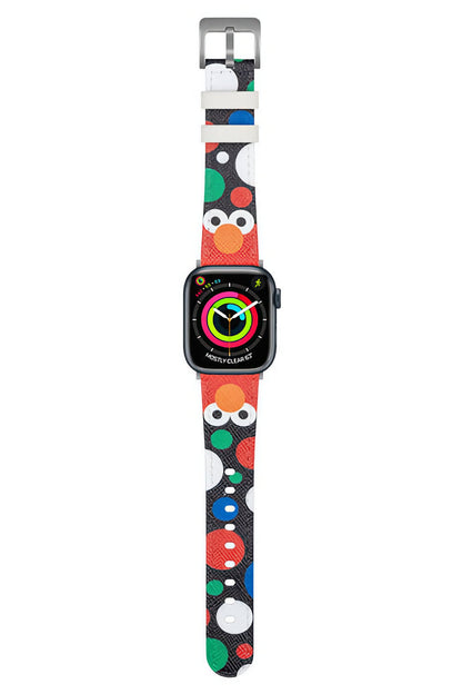 Casebang Apple Watch Uyumlu Sesame Street Kordon Kırmızı