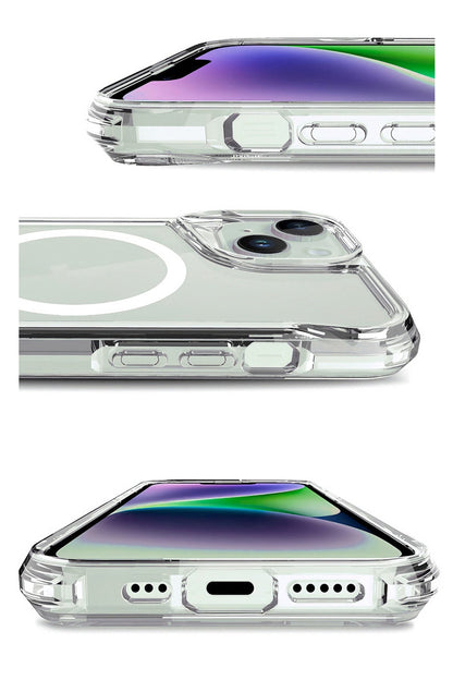 Artoncase Apple iPhone 15 Plus Magsafe Uyumlu Shield Şeffaf Kılıf