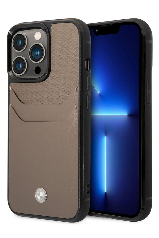 Apple iPhone 14 Pro uyumlu BMW Lisanslı Kartlıklı Signature Kılıf