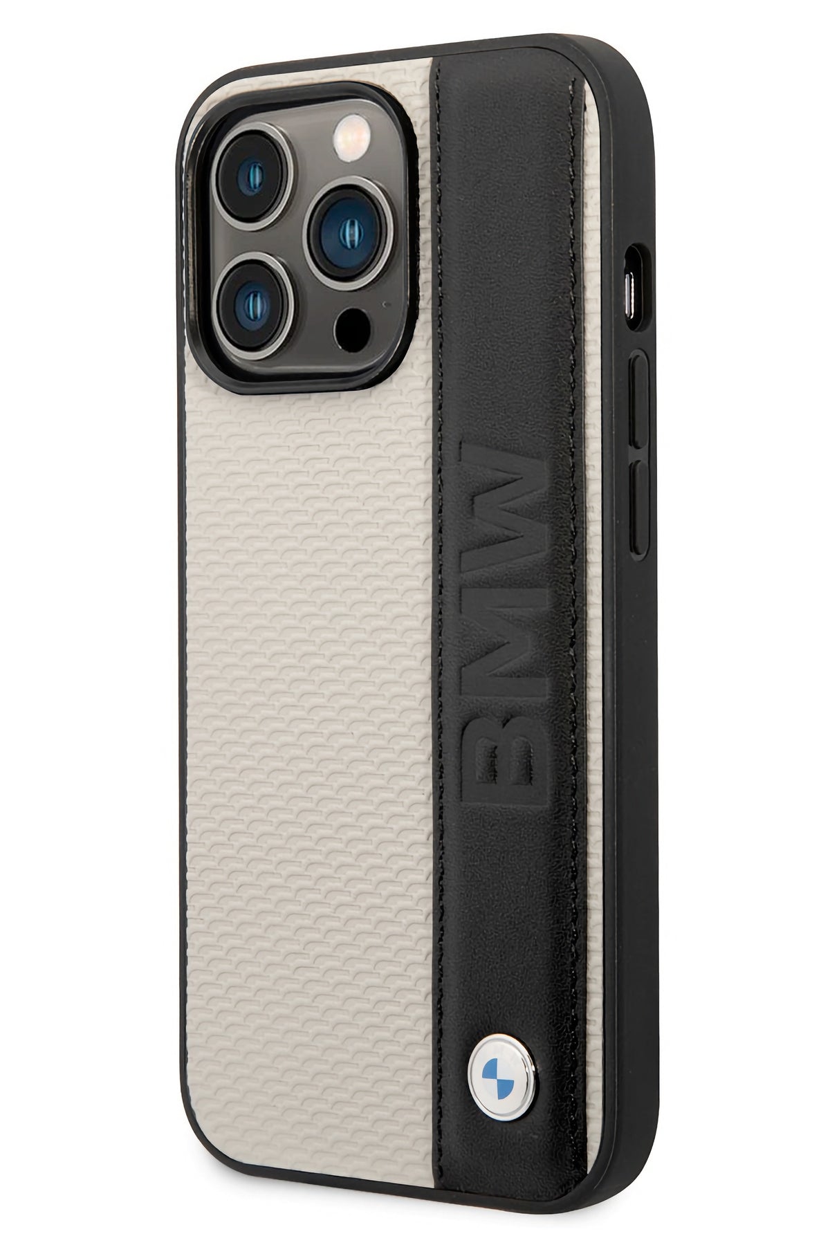 Apple iPhone 14 Pro uyumlu BMW Lisanslı Beige Signature Kılıf