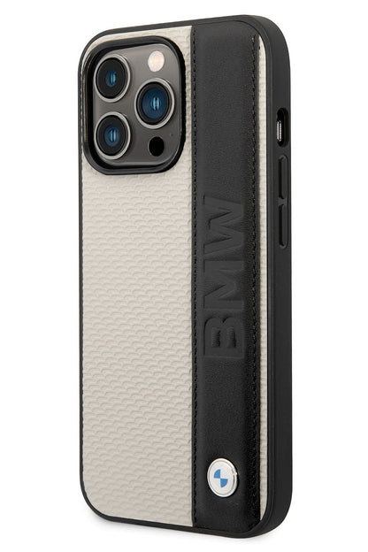 Apple iPhone 14 Pro Max uyumlu BMW Lisanslı Beige Signature Kılıf