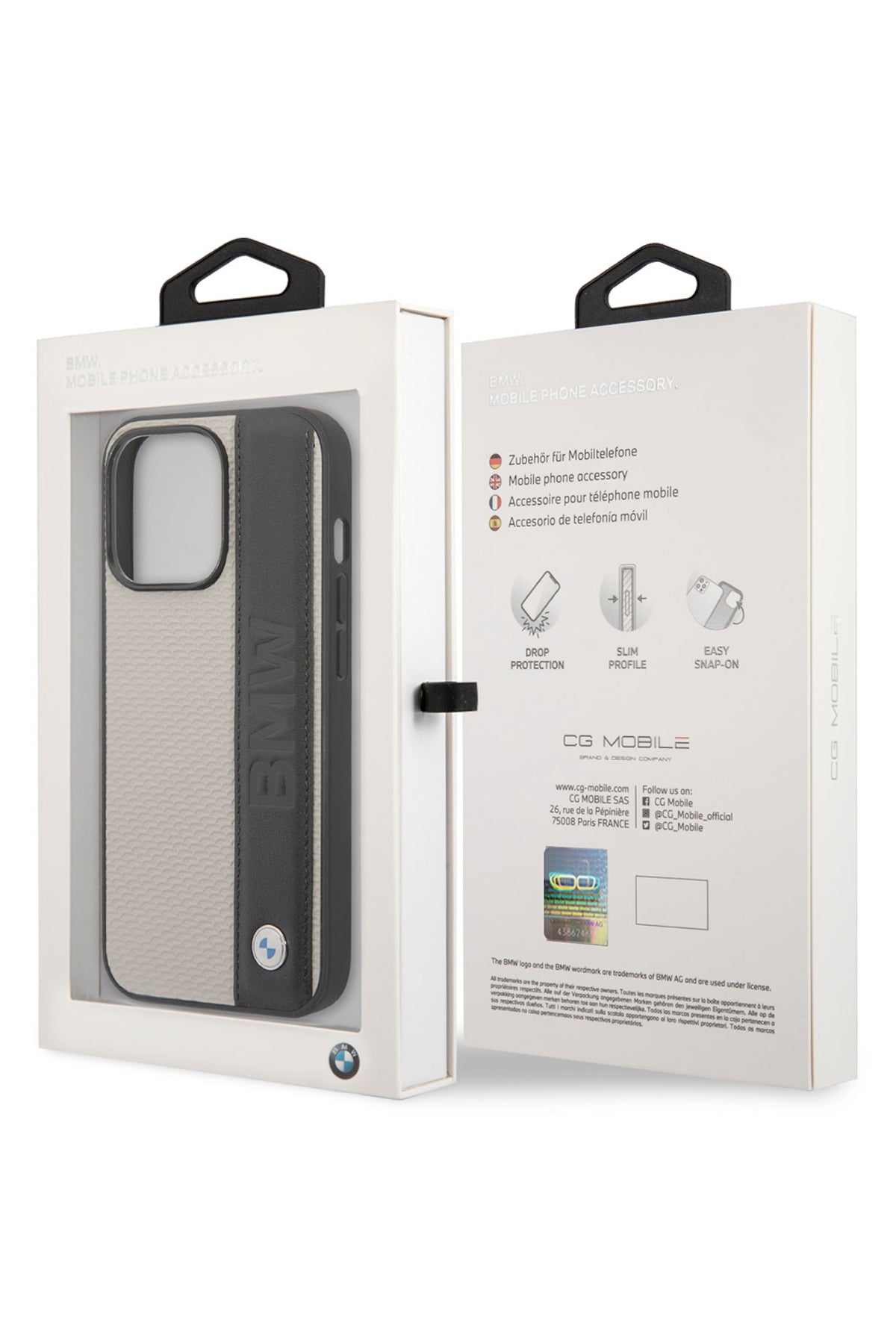 Apple iPhone 14 Pro Max uyumlu BMW Lisanslı Beige Signature Kılıf