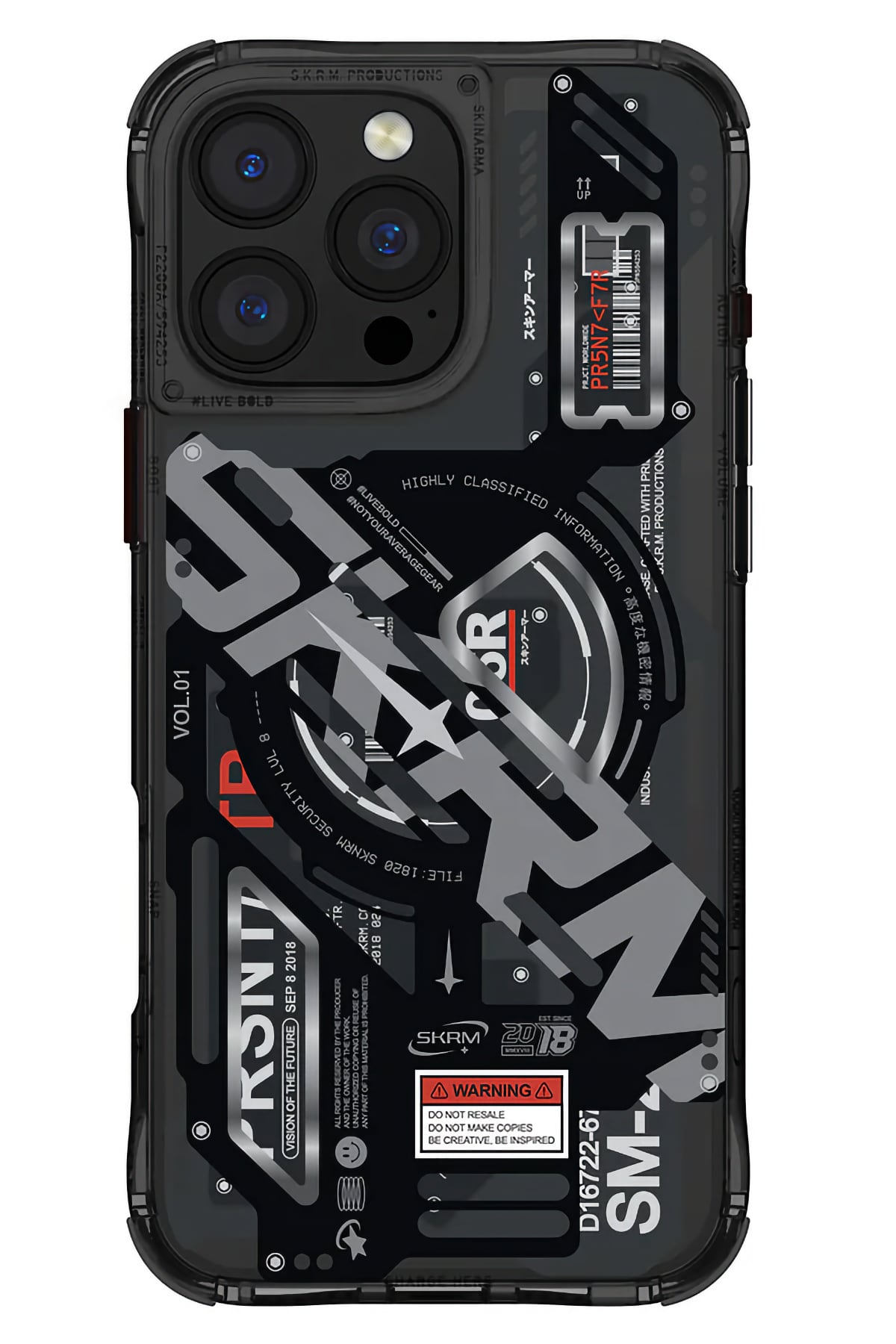 Skinarma Ekho iPhone 16 Pro Max Magsafe Uyumlu Siyah Kılıf