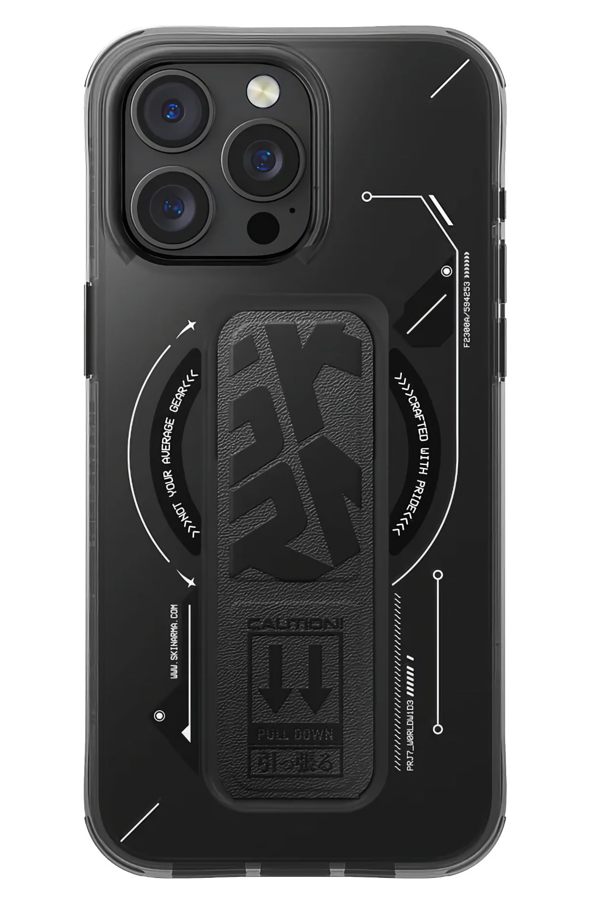 Skinarma Helio iPhone 16 Pro Magsafe Uyumlu Standlı Kılıf Siyah
