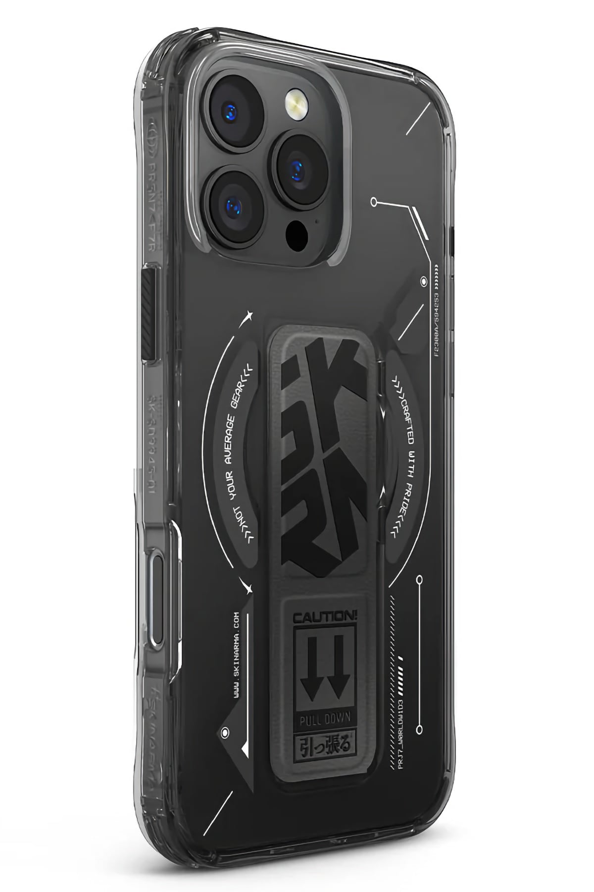 Skinarma Helio iPhone 16 Pro Magsafe Uyumlu Standlı Kılıf Siyah