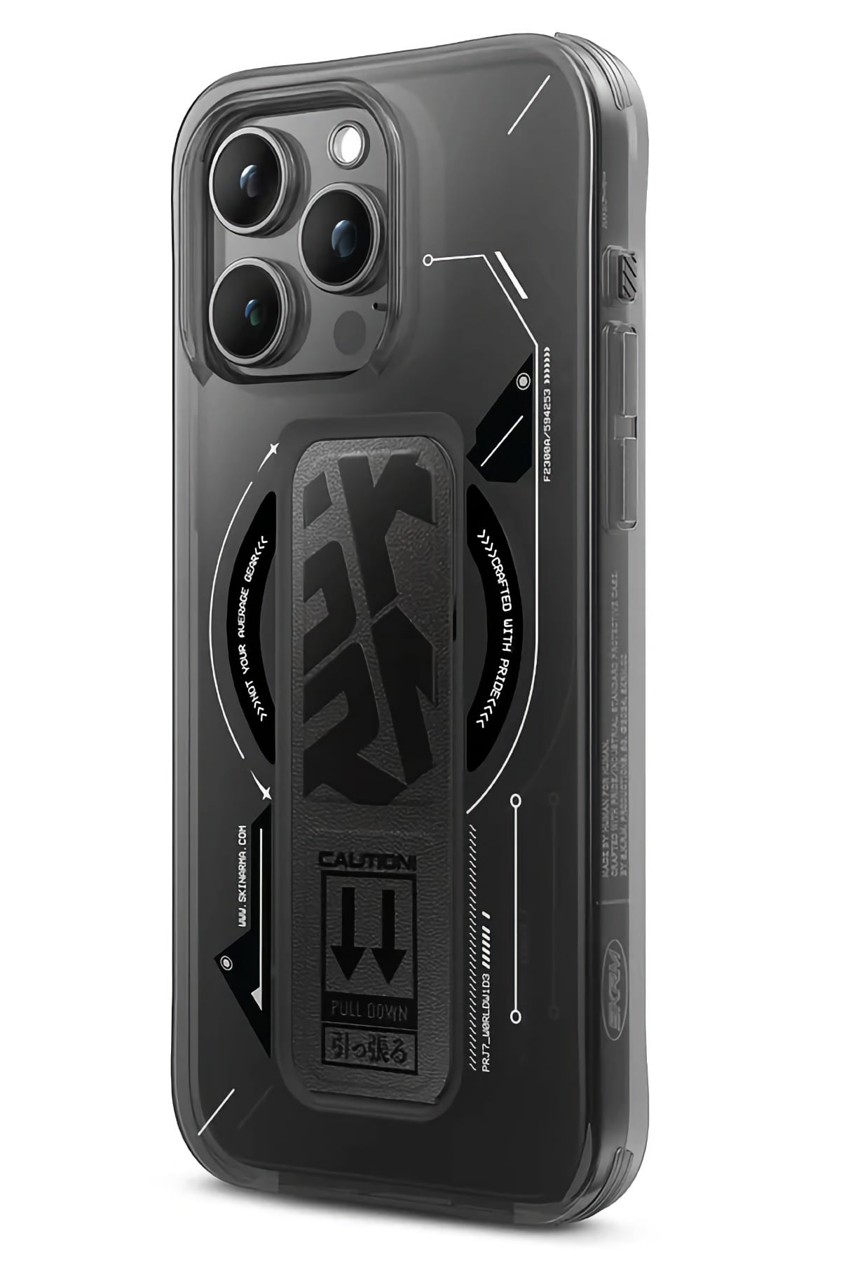 Skinarma Helio iPhone 16 Pro Magsafe Uyumlu Standlı Kılıf Siyah