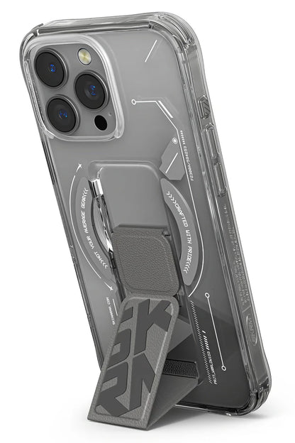 Skinarma Helio iPhone 16 Pro Max Magsafe Uyumlu Standlı Kılıf Gri