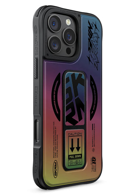 Skinarma Kira Kobai iPhone 16 Pro Magsafe Uyumlu Standlı Kılıf Colorful