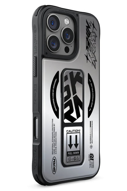 Skinarma Kira Kobai iPhone 16 Pro Magsafe Uyumlu Standlı Kılıf Gümüş