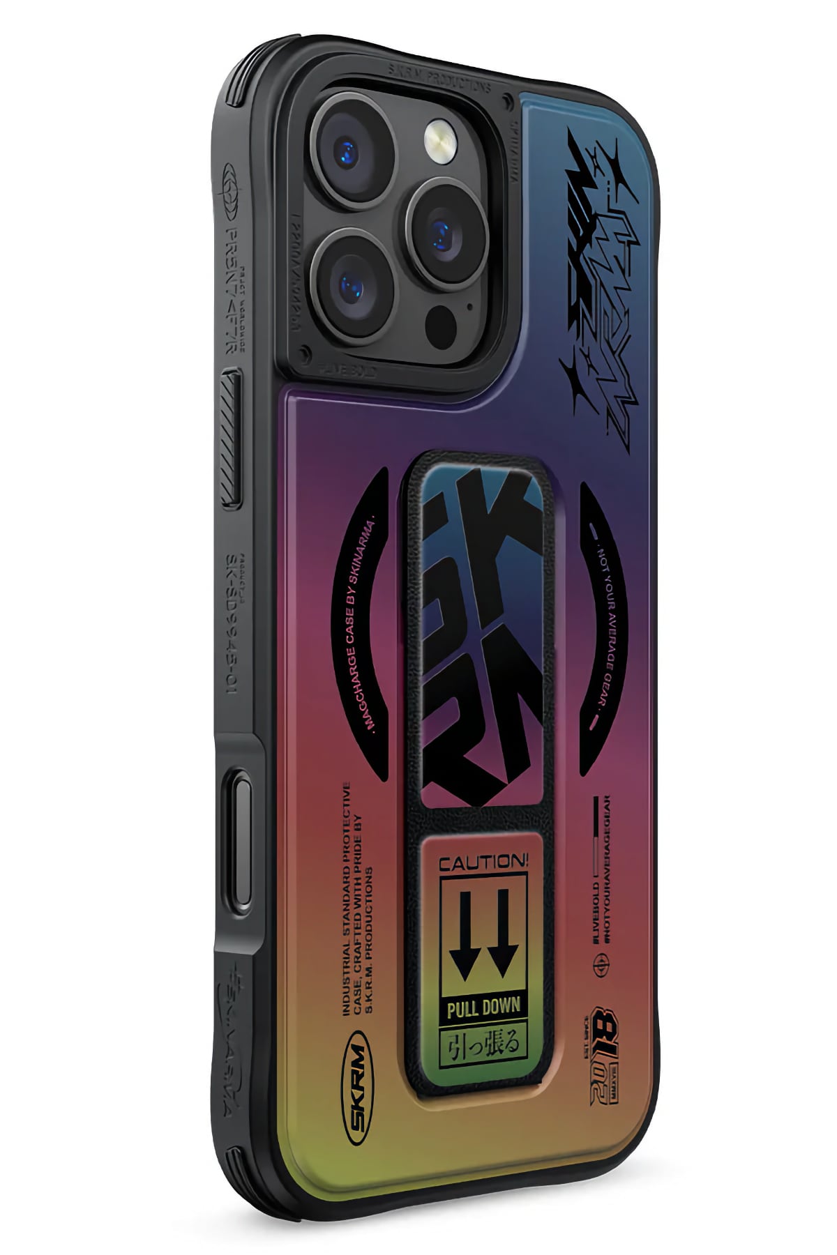 Skinarma Kira Kobai iPhone 16 Pro Max Magsafe Uyumlu Standlı Kılıf Colorful