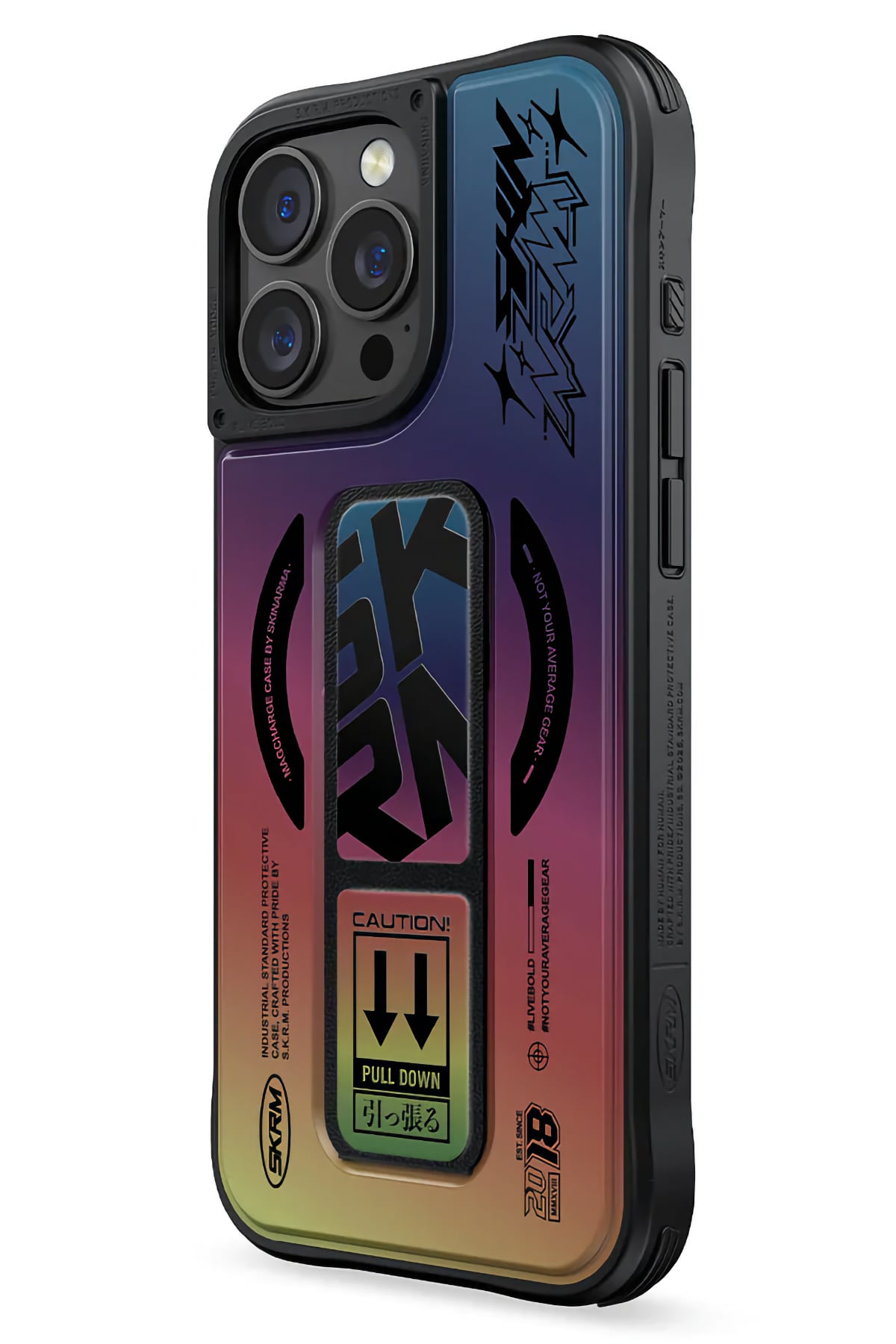 Skinarma Kira Kobai iPhone 16 Pro Max Magsafe Uyumlu Standlı Kılıf Colorful