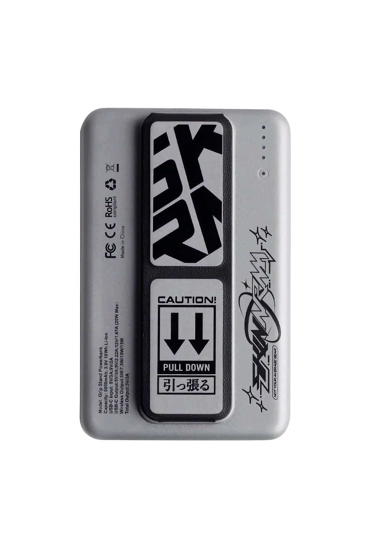 SkinArma Kira Kobai Magsafe Standlı PD Hızlı Şarj Powerbank 15W 5000mAh Gümüş