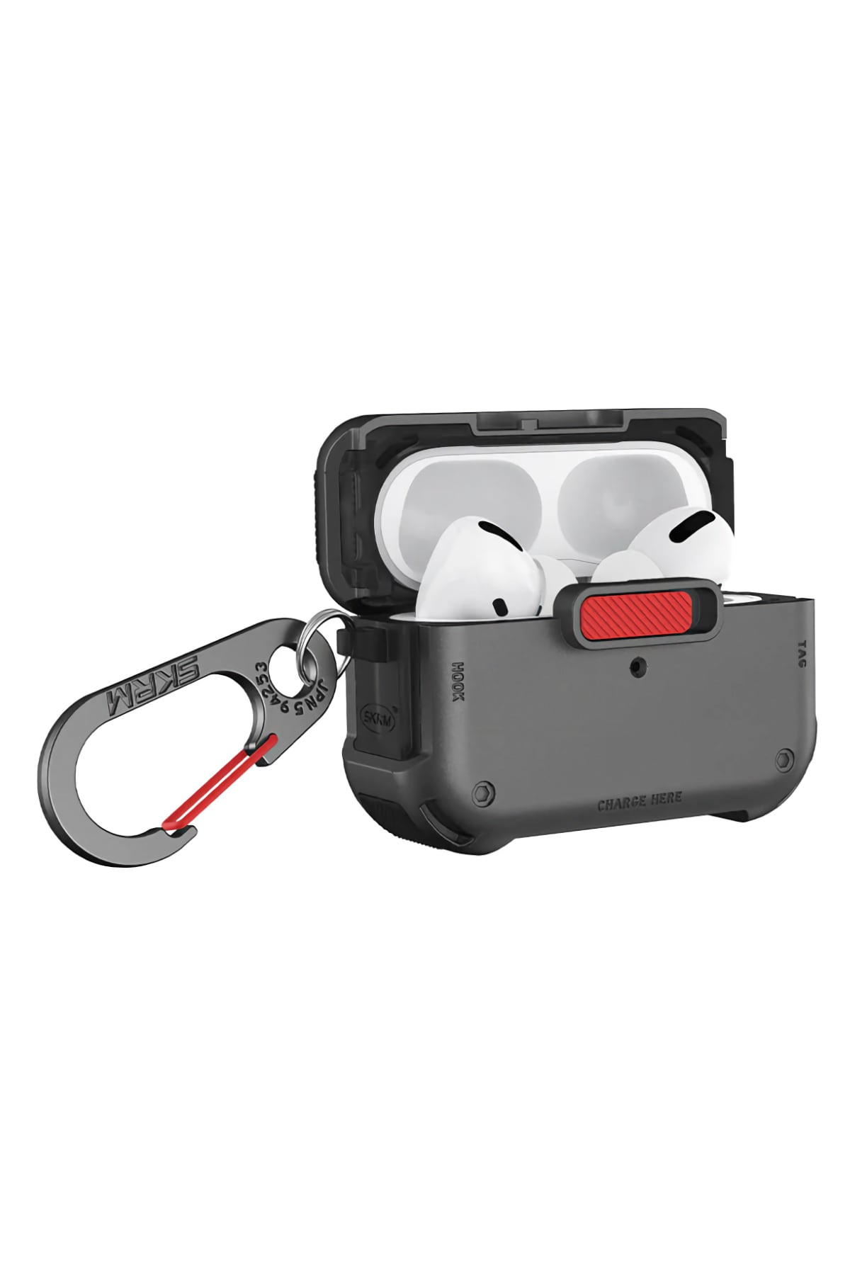 Skinarma Mecha Apple Airpods Pro 2. Nesil Uyumlu Kılıf Füme