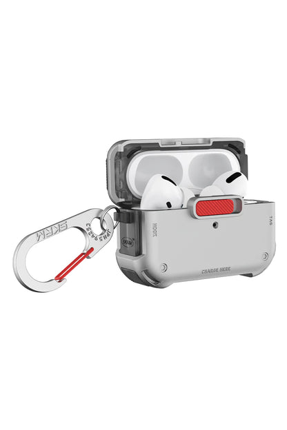 Skinarma Mecha Apple Airpods Pro 2. Nesil Uyumlu Kılıf Gümüş
