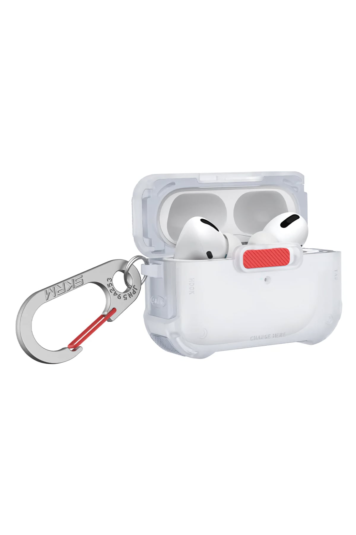 Skinarma Mecha Apple Airpods Pro 2. Nesil Uyumlu Kılıf Transparan Beyaz