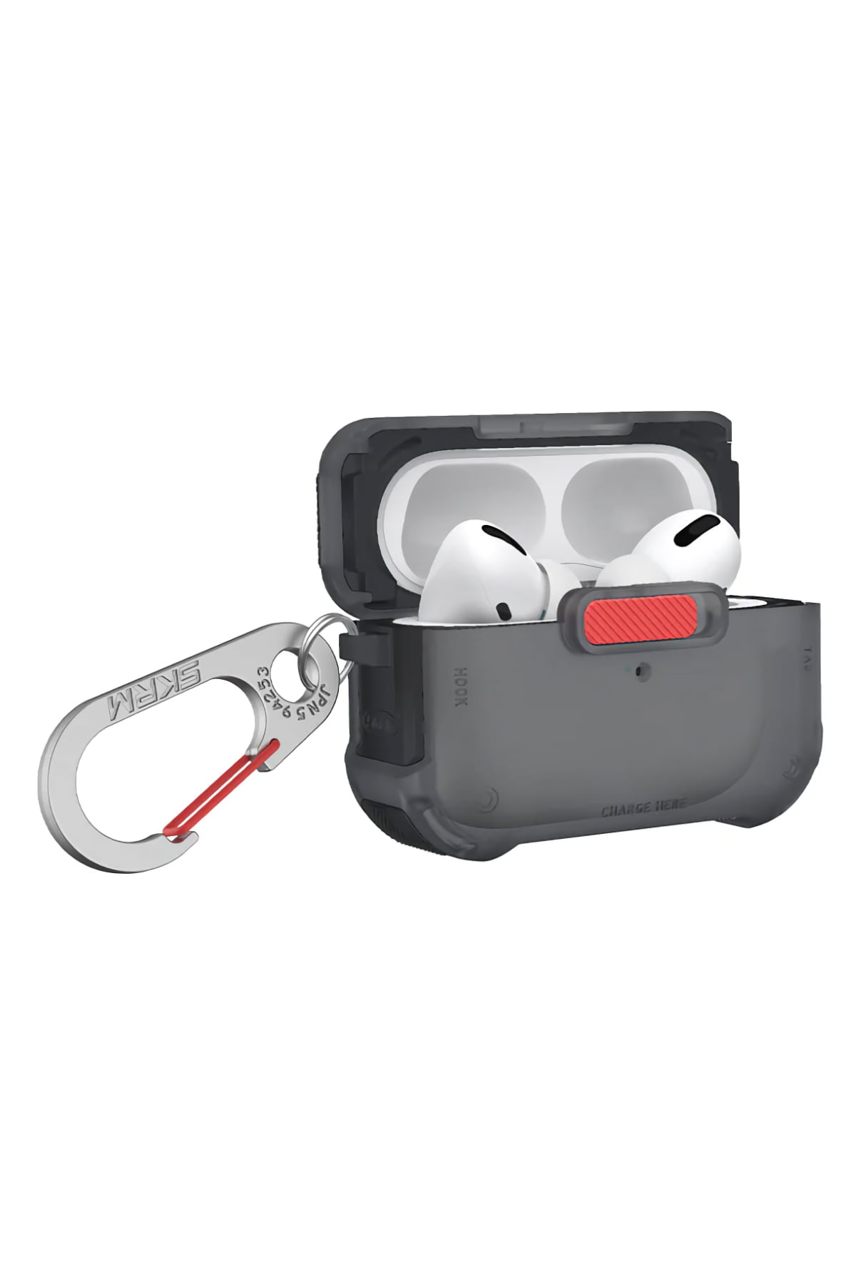 Skinarma Mecha Apple Airpods Pro 2. Nesil Uyumlu Kılıf Transparan Gri