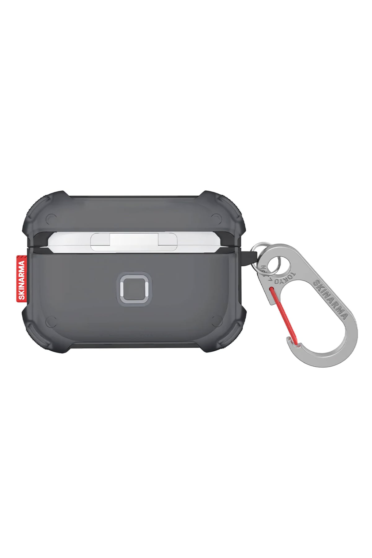 Skinarma Mecha Apple Airpods Pro 2. Nesil Uyumlu Kılıf Transparan Gri