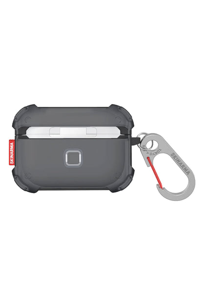 Skinarma Mecha Apple Airpods Pro 2. Nesil Uyumlu Kılıf Transparan Gri