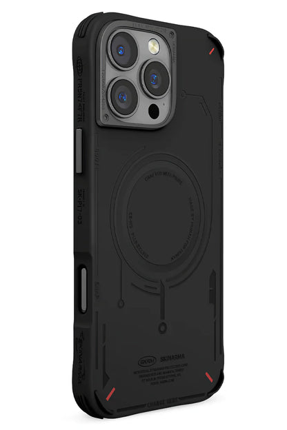 Skinarma Mecha iPhone 16 Pro Magsafe Uyumlu Kılıf Siyah