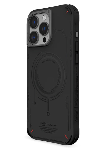Skinarma Mecha iPhone 16 Pro Magsafe Uyumlu Kılıf Siyah