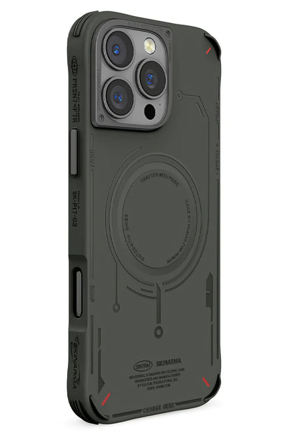 Skinarma Mecha iPhone 16 Pro Magsafe Uyumlu Kılıf Yeşil