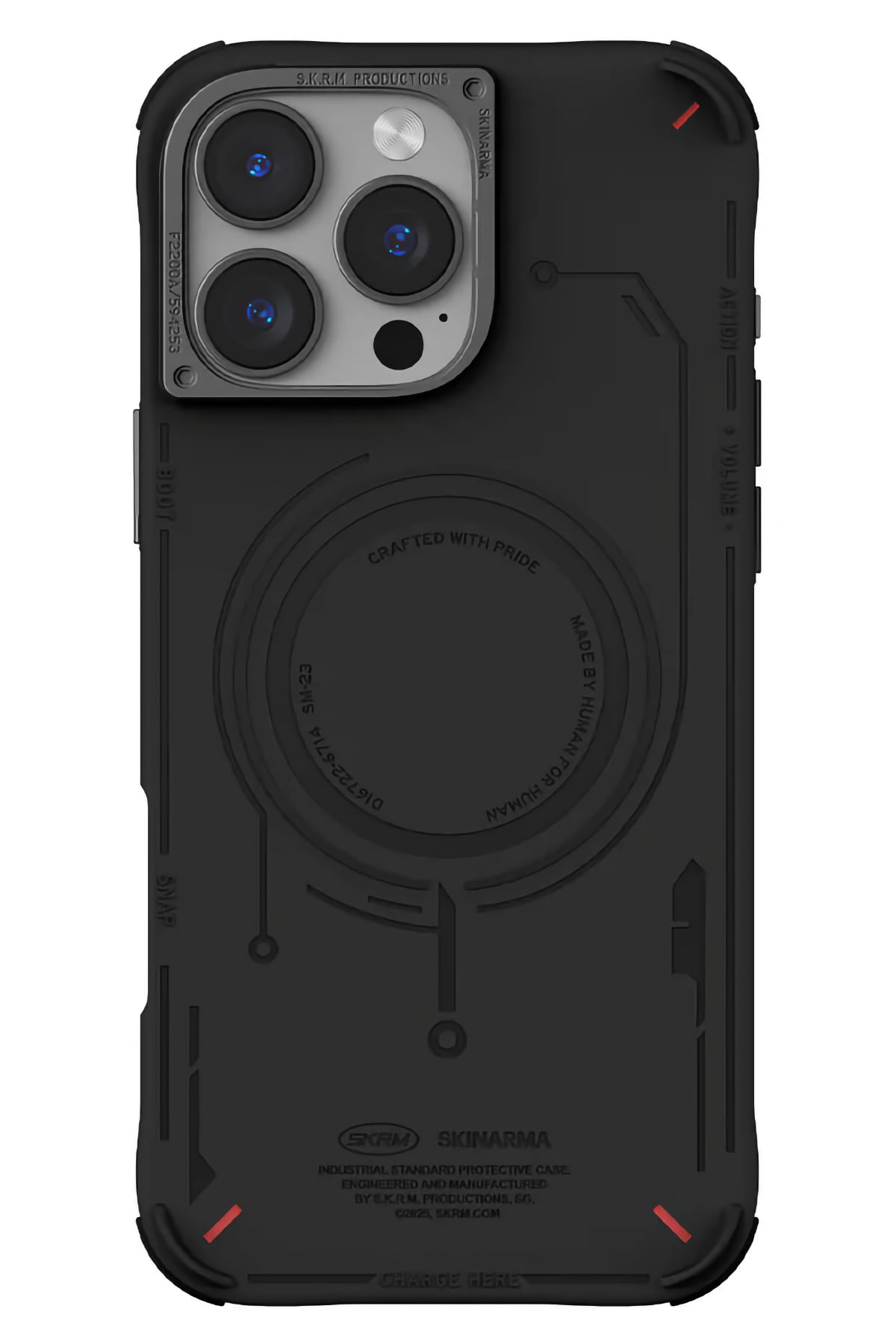Skinarma Mecha iPhone 16 Pro Max Magsafe Uyumlu Kılıf Siyah