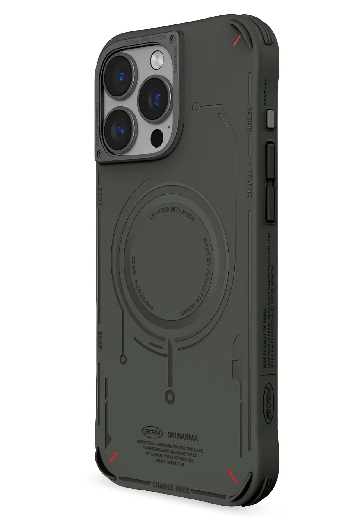 Skinarma Mecha iPhone 16 Pro Max Magsafe Uyumlu Kılıf Yeşil