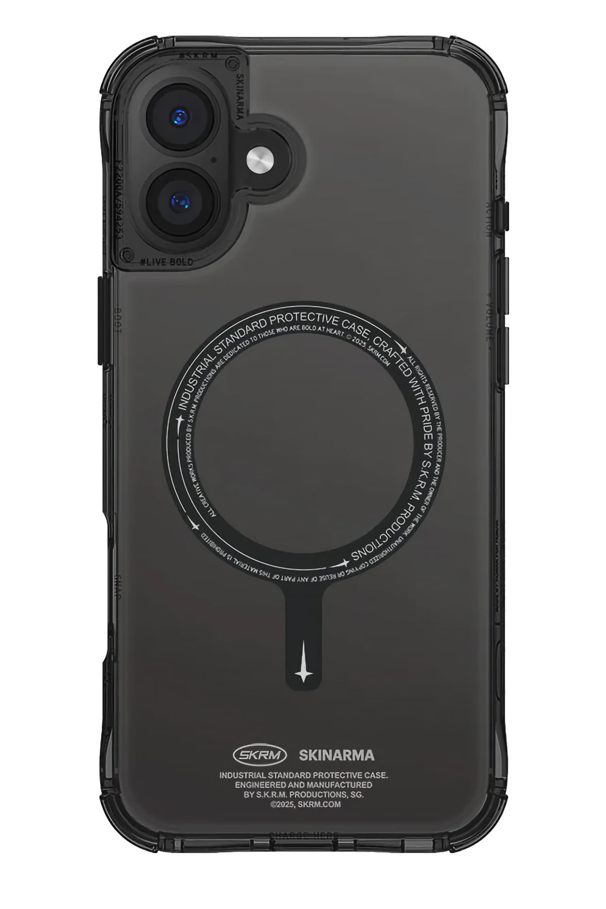 Skinarma Saido iPhone 16 Plus Magsafe Uyumlu Kılıf Siyah