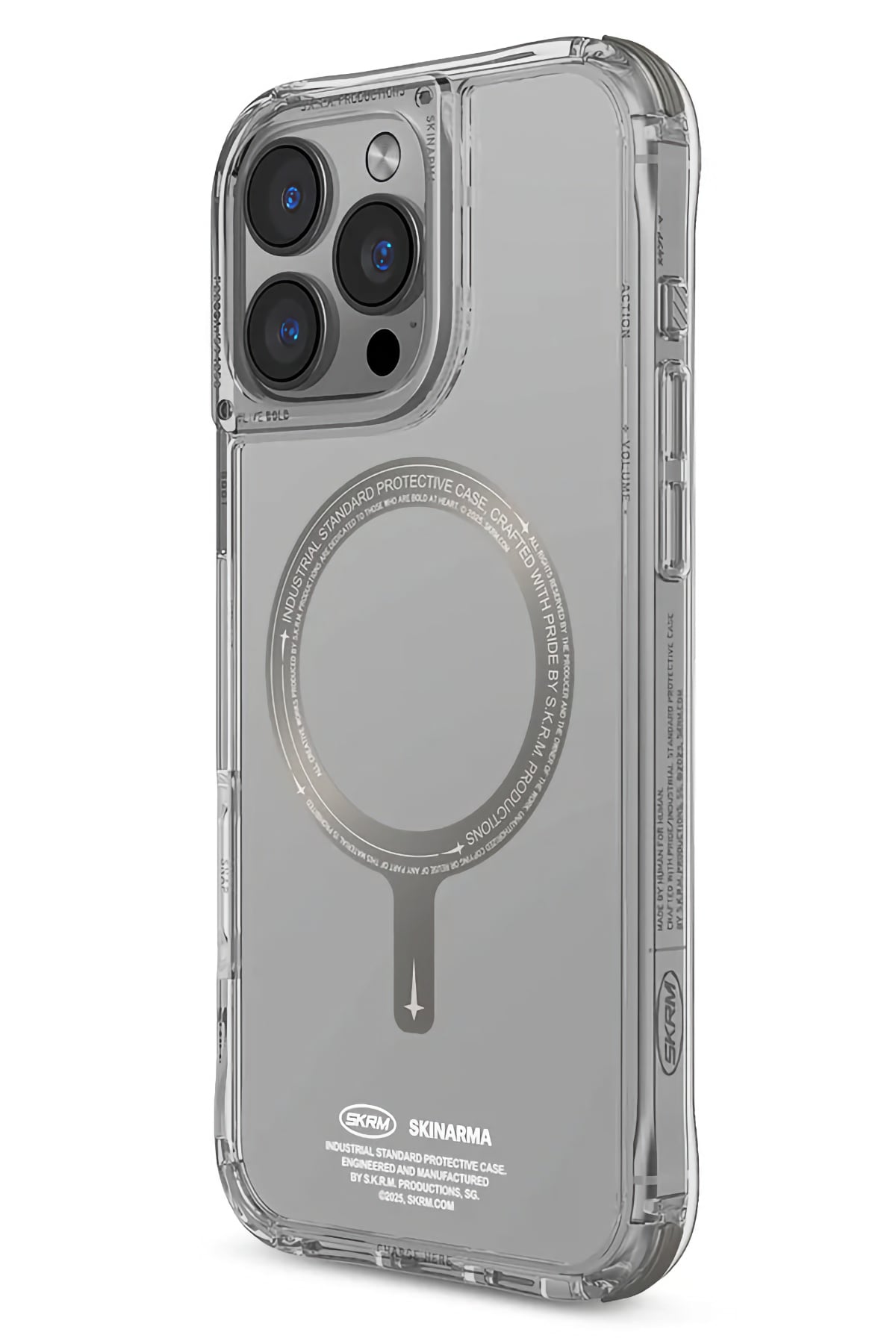 Skinarma Saido Prime iPhone 16 Pro Magsafe Uyumlu Kılıf Titanyum Gri