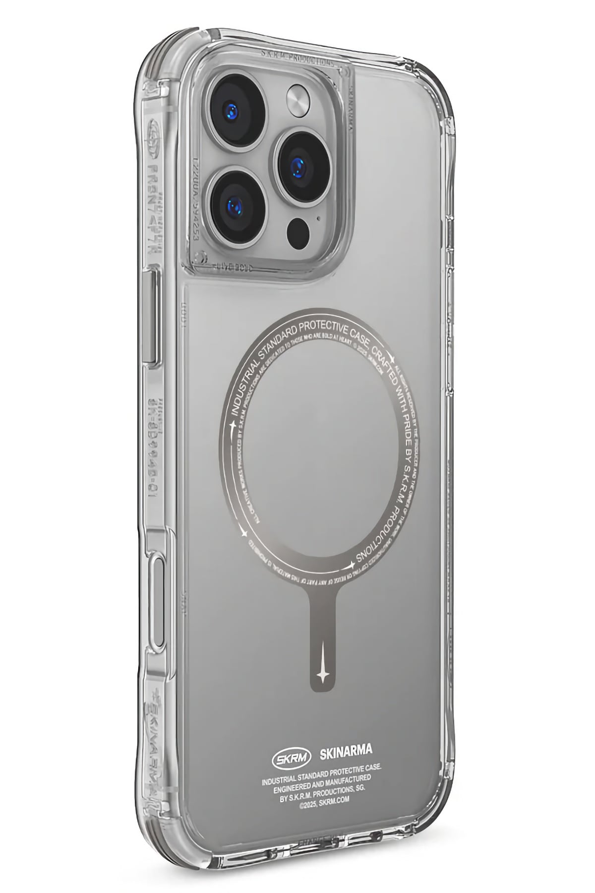Skinarma Saido Prime iPhone 16 Pro Max Magsafe Uyumlu Kılıf Titanyum Gri