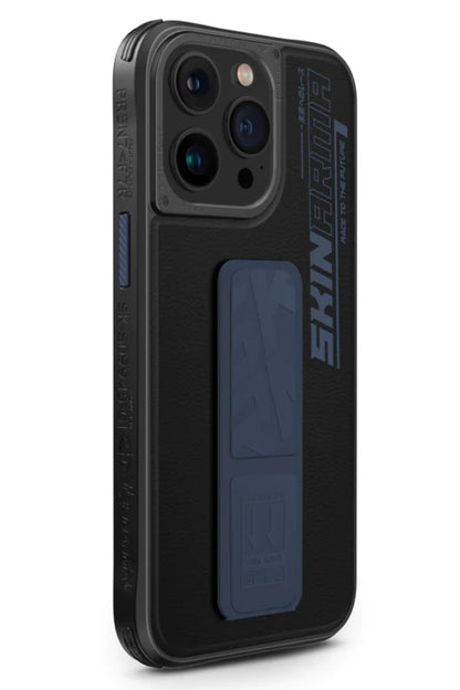 SkinArma Slate iPhone 15 Pro Max Uyumlu Standlı Kılıf Mavi
