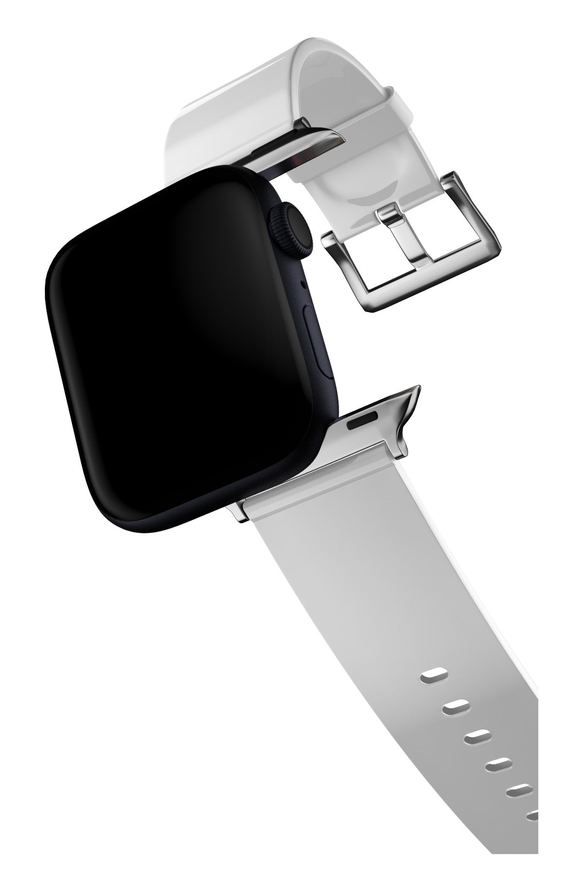 Apple Watch Uyumlu Jina Loop Yumuşak Silikon Kordon Snow