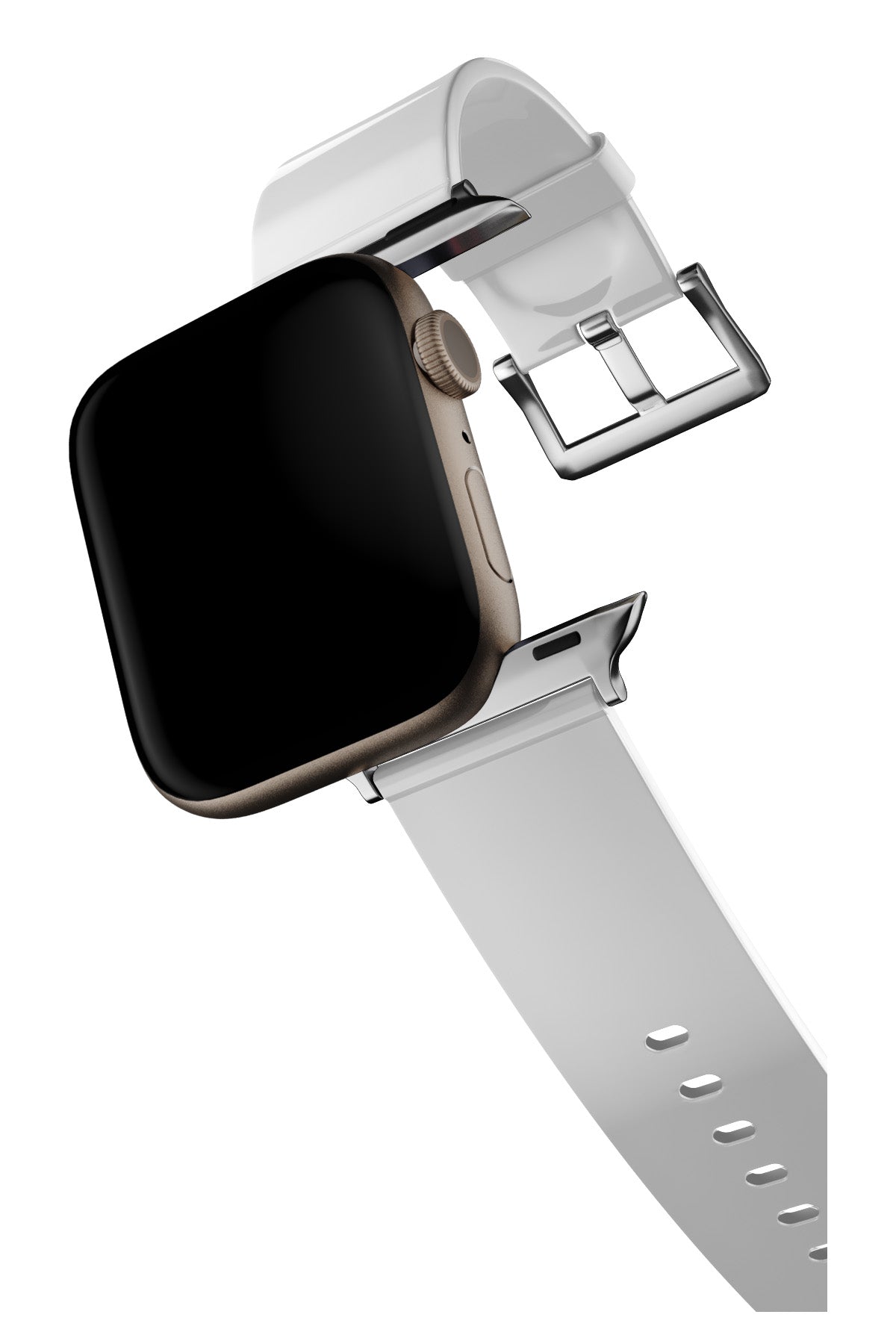 Apple Watch Uyumlu Jina Loop Yumuşak Silikon Kordon Snow