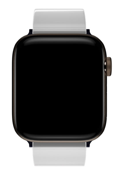 Apple Watch Uyumlu Jina Loop Yumuşak Silikon Kordon Snow
