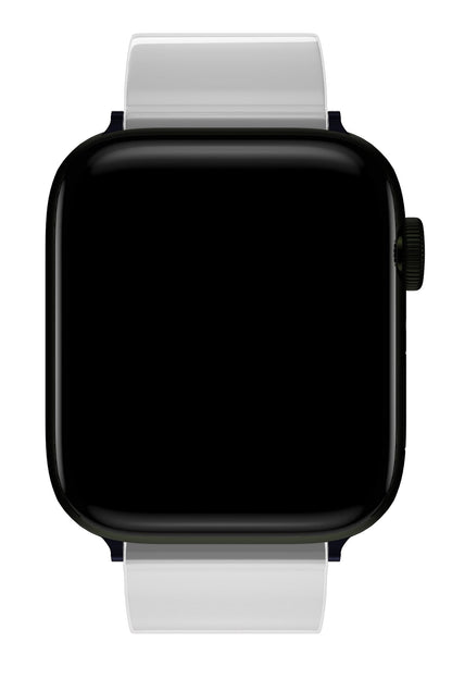 Apple Watch Uyumlu Jina Loop Yumuşak Silikon Kordon Snow