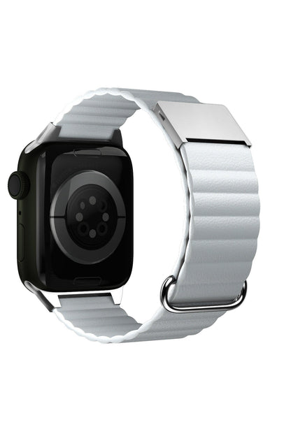 Apple Watch Uyumlu Premium Deri Loop Kordon Snowbound
