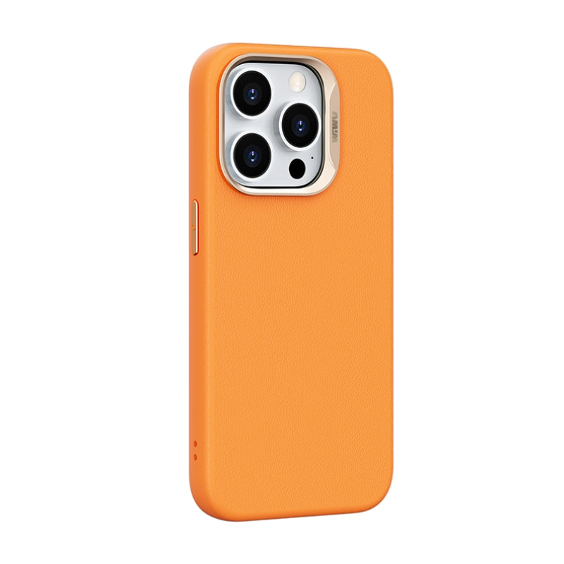 SP-019 iPhone 15 Pro Max Magsafe Uyumlu Vegan Deri Kılıf