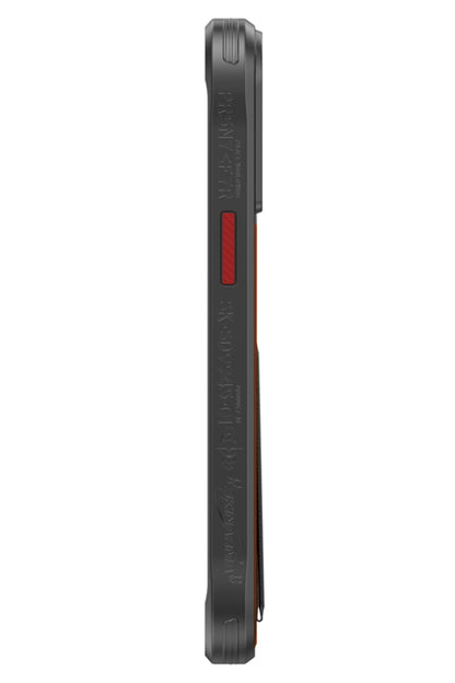 SkinArma Spunk iPhone 15 Pro Uyumlu Standlı Kılıf Turuncu