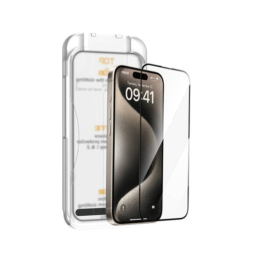 SQ-008 Darbeye Dayanıklı iPhone 16E Kolay Uygulamalı Cam Koruyucu