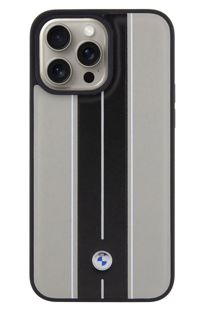 Apple iPhone 15 Pro Max Magsafe uyumlu BMW Lisanslı Stripe Kılıf